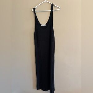 Zara Black Textured Knit Dress
